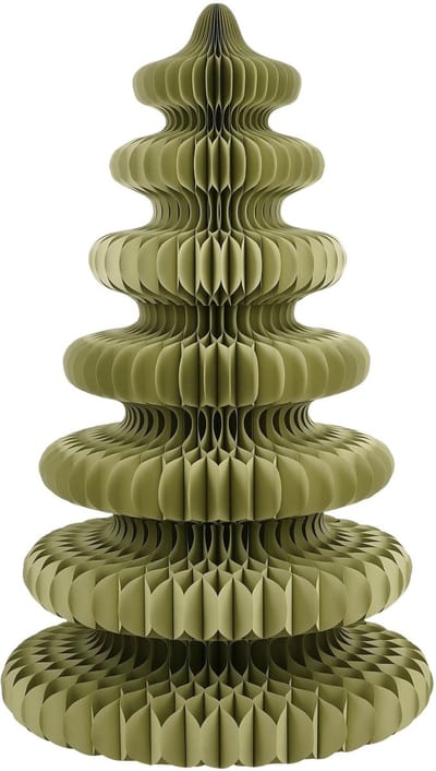 Mica Decorations Papieren Kerstboom - Opvouwbare Kunstkerstboom - H212 x Ø148 cm - Kerst Decoratie - FSC 100% - Groen