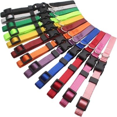 Puppy Whelping ID halsbanden 12/14 Pack - Zachte nylon - Verstelbare breakaway - Voor fokkers met record keeping charts - ShopVlot