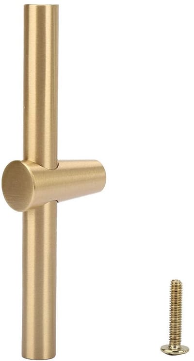 Dailygoods- Trekhendel Massief Messing - Deurknop - Handgreep - Kasthandvat - Slijtvast - Waterdicht - 101 mm Lengte - Deurgreep