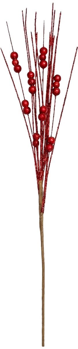 Clayre & Eef Decoratie Tak Rood Kunststof