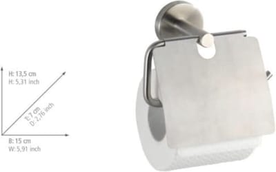 Wenko Toiletrolhouder 15 X 13,5 Cm Rvs Matzilver