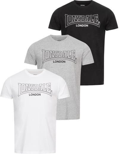 Lonsdale T-Shirt Beanley T-Shirt regular fit drie-pack