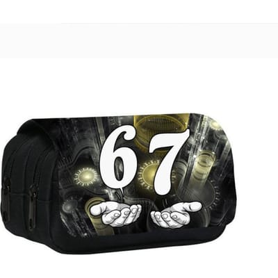 zes zeven 67 Etui voor Jongens Meisjes Beste Cadeau School Pennen Etui voor Student Grote Opbergruimte Studenten School Cadeau Potlooddoos
