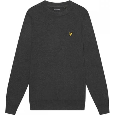Lyle & Scott Cotton Merino Crewneck Sweater Heren - Maat M