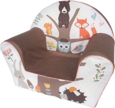 Kinderzetel - Kinderfauteuil - Peuterstoeltje - Dieren - Bos - Bruin