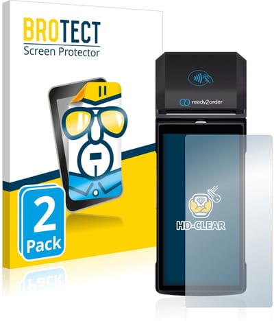 BROTECT - Screenprotector voor Ready2order ReadyGo - Folie Beschermfolie transparant 2 Stuks