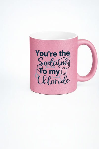 Roze Chemie Liefdes Mok - 'You're the Sodium To my Chloride' - Uniek Cadeau