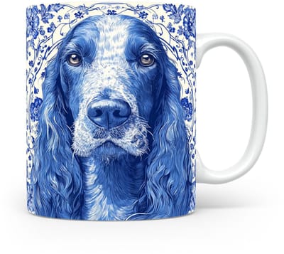 Mok Ierse setter Beker voor koffie of tas voor thee, cadeau voor dierenliefhebbers, moeder, vader, collega, vriend, vriendin, kantoor, opa, oma, hond, kerst, sinterklaas, verjaardag