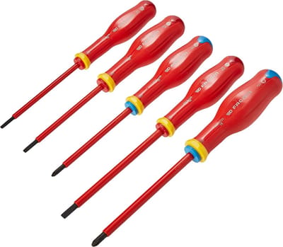 Schroevendraaierset - Doppen set - Klusserij en reparatie - Versterkte zink-nikkel-chroom - 10 stuks - Neutraal