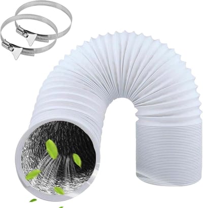Flexibele PVC afvoerslang 125 mm, 6 m - ideaal voor airconditioning en afzuigkappen