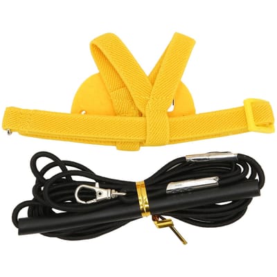 Harnais pour oiseaux, laisse de guidage de vol, corde de traction élastique pour entraînement de vol pour perroquet L 36 cm/14,17 pouces L jaune