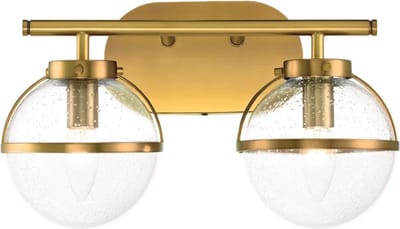 Hinkley LED Badkamerarmatuur Hollis | 2X E14 Max 40W | IP44 | Heritage Brass
