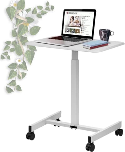 Bolt Edge Zit Sta Bureau - Wit - Verstelbaar - Voor laptop en werkplek