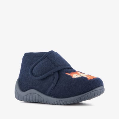 Thu!s kinder pantoffels met vosje blauw - Maat 27 - Sloffen