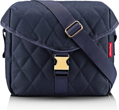 Reisenthel Saddle Bag M Crossbodytas - 3,5L - Rhombus Midnight Gold Blauw