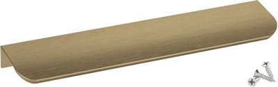 SOTECH meubelgreep deken Tommy messing look geborsteld 200 mm Ladegrepen voor montage achter incl. bevestigingsschroeven