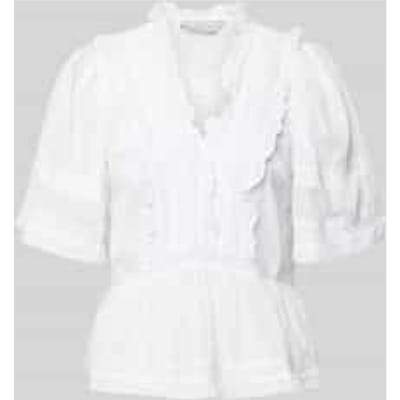 Blouseshirt met gehaakt kant model 'Evienne'