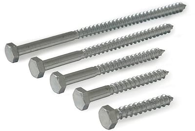 Houtschroeven Verzinkt Zeskant DIN571 8x100 mm - Universele Sleutelschroeven