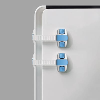 Veiligheidsriem Lock - Anti-knijp slot - Kinderveiligheid thuis - Slim dubbel slot - 35 cm band - Blauw