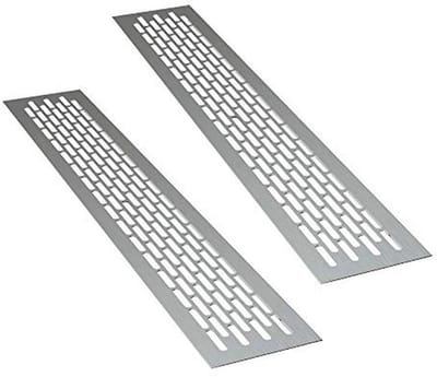 Aluminium Ventilatierooster - Rechthoekig 48 x 8 cm | Luchtafvoer
