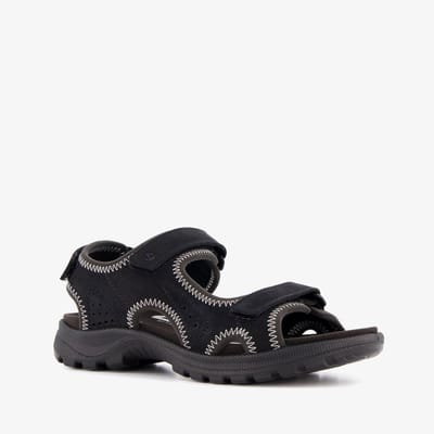 ECCO Onroads leren dames sandalen zwart - Maat 36