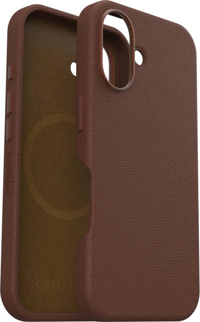 Otterbox Symmetry Geschikt voor iPhone 16 Cactus leren hoesje - magnetisch Backcover - Rich Adobe