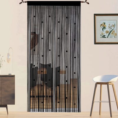 Unyqoos ® Decoratieve Deurgordijn met Insectenwerende Eigenschappen en Elegante Parelstructuur voor Binnen en Buiten