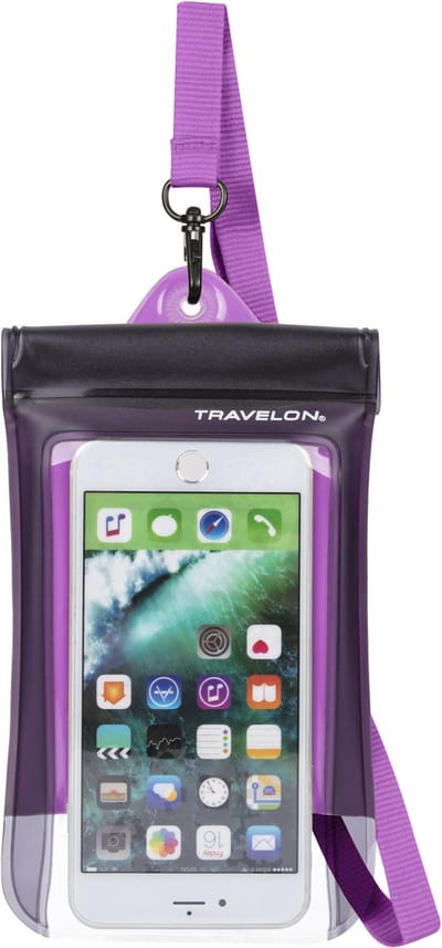 Travelon Waterbestendige Telefoon Hoes  – Onderwater Tot 20 Meter - Blijft Drijven - iPhone & Android - Oranje