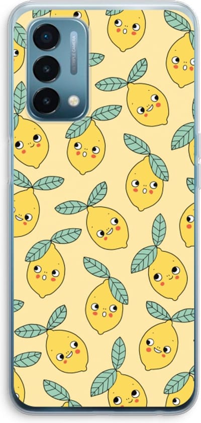 Case Company® - Hoesje geschikt voor OnePlus Nord N200 5G hoesje - Citroenen - Soft Cover Telefoonhoesje - Bescherming aan alle Kanten en Schermrand