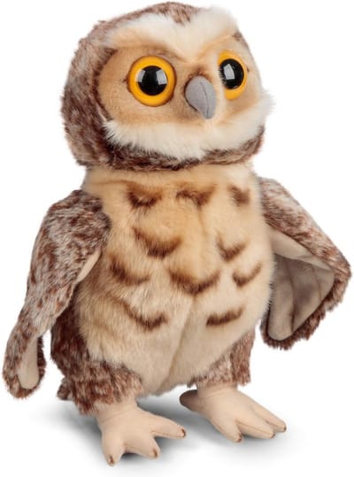 Pluche Dier Boskauw - Knuffeldier Realistisch - Leren over dieren - Natuurgetrouw design - 27 cm - Bruin