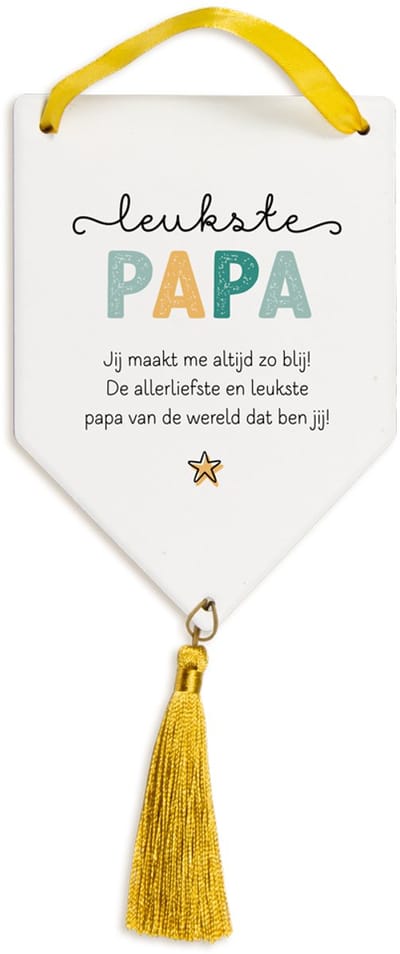 Tegel Deco groot - Papa
