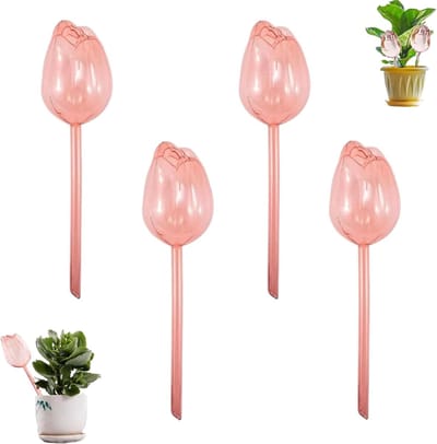 SnelShoppen - 4 Waterballen voor Planten - Irrigatieballen voor Potplanten - Zelfbewatering Gieter voor Kamerplanten - Automatische Plantenirrigatie v