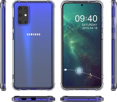 Bestcases Schokbestendig Telefoonhoesje Geschikt voor Samsung Galaxy S20 Plus - Transparant