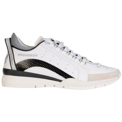DSQUARED2 luxe Italiaanse sneakers schoenen bianco - Maat: 41 white