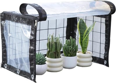 Mini Broeikas - Plantentent Binnen - Planten Beschermen - Ritssluiting Toegang - 120x30x30cm - Transparant