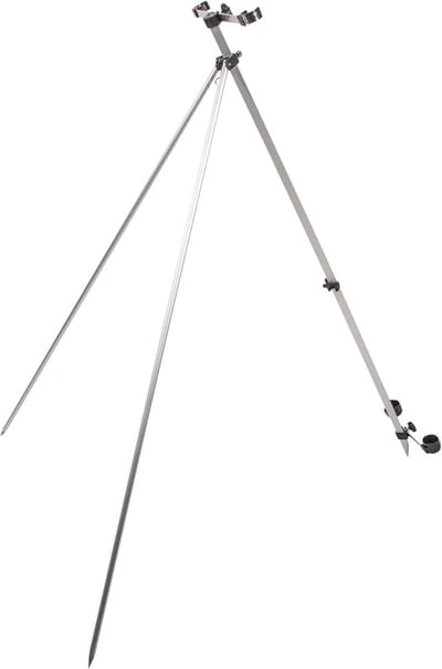 Strandsteun Hengels - Vissteun Dubbel - Vissen Op Strand - Zoutwaterbestendig Aluminium - 150cm Lengte - Veelkleurig