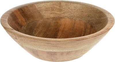 Ronde Mango Houten Decoratieve Kom van 20 cm voor Tafelversiering, Snacks en Fruit - Keukenaccessoire en Servies