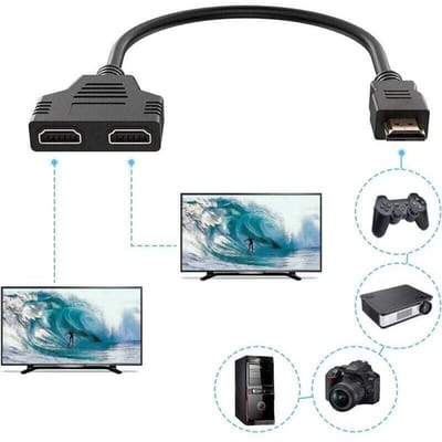 HDMI-splitterkabeladapter/converter voor dvd-spelers/HDTV's/lcd-monitoren en projectoren.