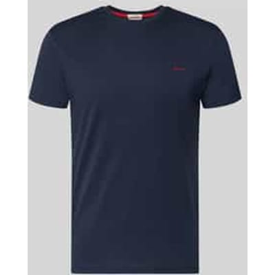 T-shirt met labeldetail