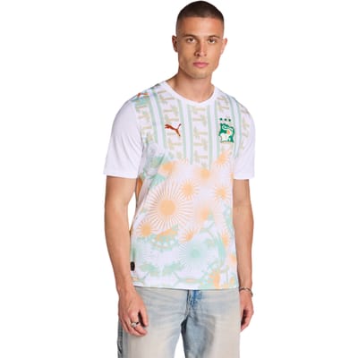 Puma Ivory Coast Truien/Replica's Heren - Wit - Maat XL - Poly Jersey