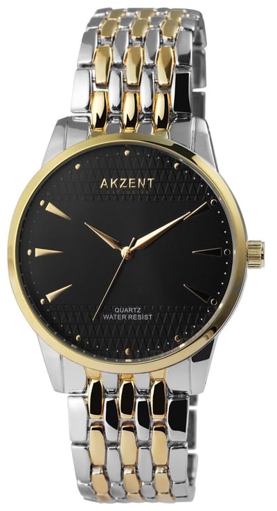 AKZENT Herenhorloge metaal Kais, 3 ATM