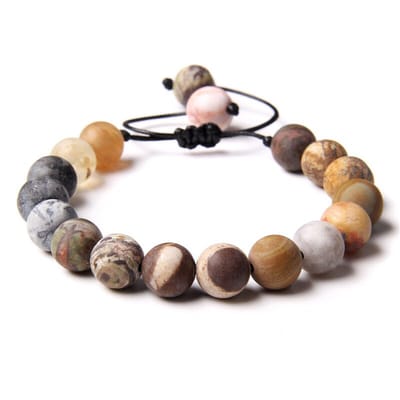 Marama - verstelbare armband Grand Canyon - vegan - matte edelstenen