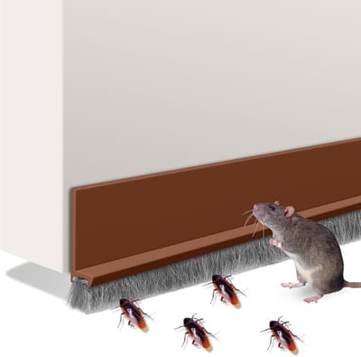 Tochtstopper voor deuren en ramen, 2 stuks, 1 m zelfklevende siliconen deurafdichting, wind- en insectenwerend, ideaal voor schuifdeuren en kieren