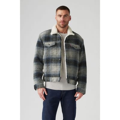 Levi's Plaid Type3 Sherpa Truck Westin Plaid Größe: M | Leichte Jacken Outlet | Herren