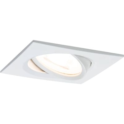 Paulmann Inbouwspot Led Nova Vierkant Kantelbaar 3-stapdim Wit 51mm Gu10 6,5w