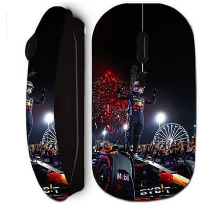 Souris Noir Sans Fil F1 Max Verstappen champion Maniacase