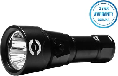 Oceama Mako - Duiklamp - Zaklamp voor onderwater - LED 2500 Lumen - Zwart