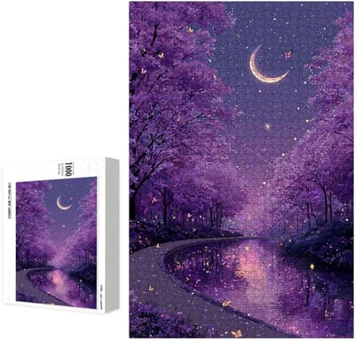 Houten Puzzel - Sterrenhemel Maan - Ontspanning Thuis - Precisie Gesneden - 1500 Stukjes - Multicolor