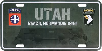 Nummerplaat Utah Beach Normandie 1944
