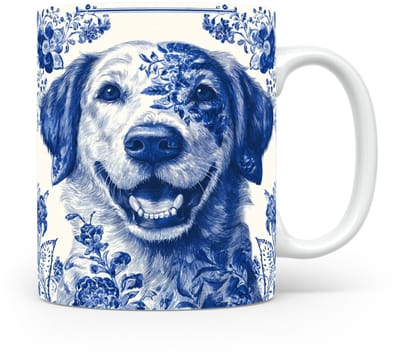 Mok Golden Retriever Beker voor koffie of tas voor thee, cadeau voor dierenliefhebbers, moeder, vader, collega, vriend, vriendin, kantoor, opa, oma, hond, kerst, sinterklaas, verjaardag